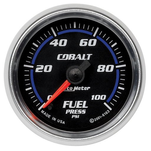 [ATM-6163] AutoMeter 2-1/16" FUEL PRESSURE, 0-100 PSI, STEPPER MOTOR, COBALT
