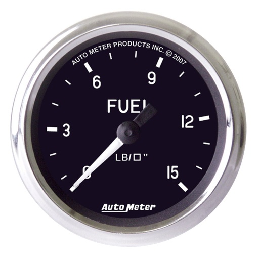 [ATM-201010] AutoMeter 2-1/16" FUEL PRESSURE, 0-15 PSI, MECHANICAL, COBRA