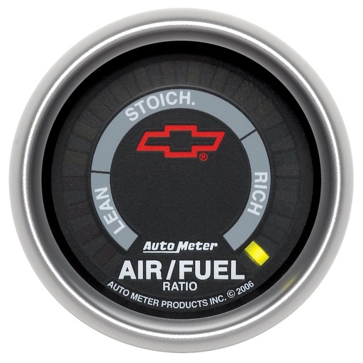 [ATM-3675-00406] AutoMeter 2-1/16" NARROWBAND AIR/FUEL RATIO, LEAN-RICH, BOWTIE, GM BLACK