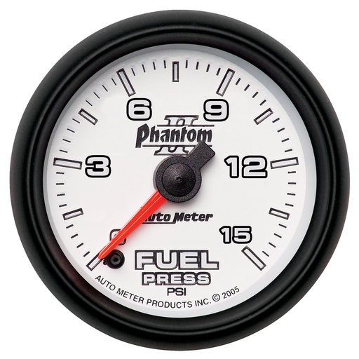 [ATM-7561] AutoMeter 2-1/16" FUEL PRESSURE, 0-15 PSI, STEPPER MOTOR, PHANTOM II