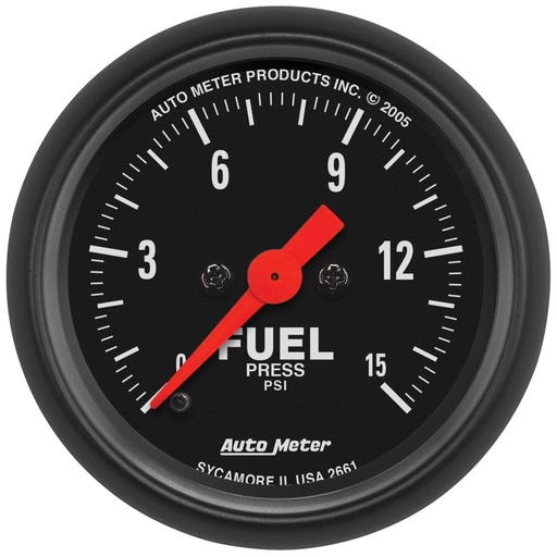 [ATM-2661] AutoMeter 2-1/16" FUEL PRESSURE, 0-15 PSI, STEPPER MOTOR, Z-SERIES