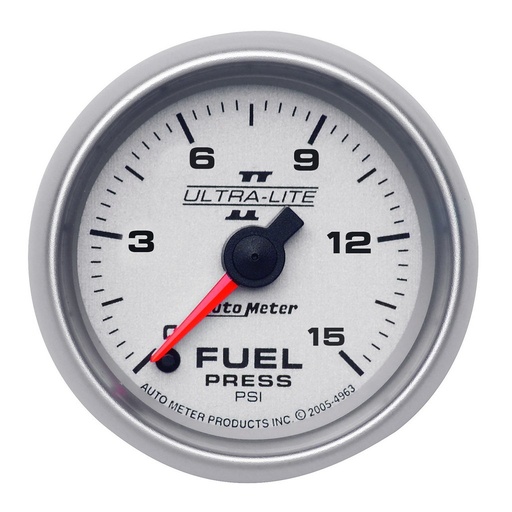 [ATM-4961] AutoMeter 2-1/16" FUEL PRESSURE, 0-15 PSI, STEPPER MOTOR, ULTRA-LITE II