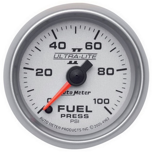 [ATM-4963] AutoMeter 2-1/16" FUEL PRESSURE, 0-100 PSI, STEPPER MOTOR, ULTRA-LITE II