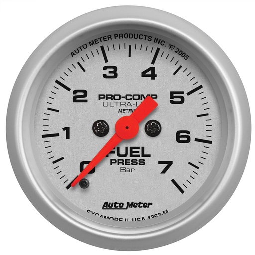 [ATM-4363-M] AutoMeter 2-1/16" FUEL PRESSURE, 0-7 BAR, STEPPER MOTOR, ULTRA-LITE