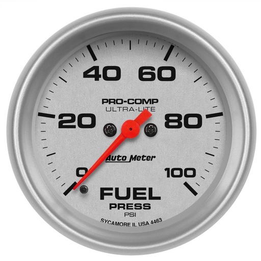 [ATM-4463] AutoMeter 2-5/8" FUEL PRESSURE, 0-100 PSI, STEPPER MOTOR, ULTRA-LITE