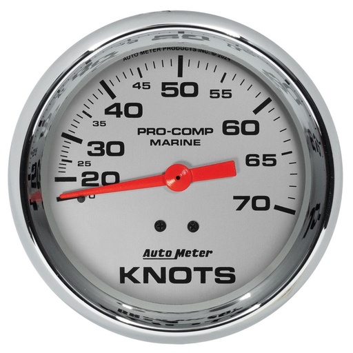 [ATM-200755-35] AutoMeter 3-3/8" MECHANICAL SPEEDOMETER, 0-70 KNOTS, MARINE CHROME ULTRA-LITE