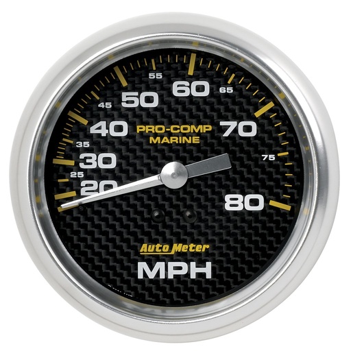[ATM-200753-40] AutoMeter 3-3/8" MECHANICAL SPEEDOMETER, 0-80 MPH, MARINE CARBON FIBER