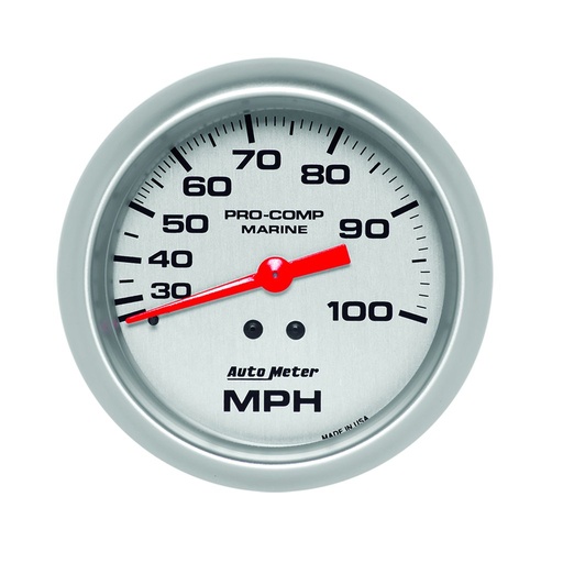 [ATM-200754-33] AutoMeter 3-3/8" MECHANICAL SPEEDOMETER, 0-100 MPH, MARINE SILVER
