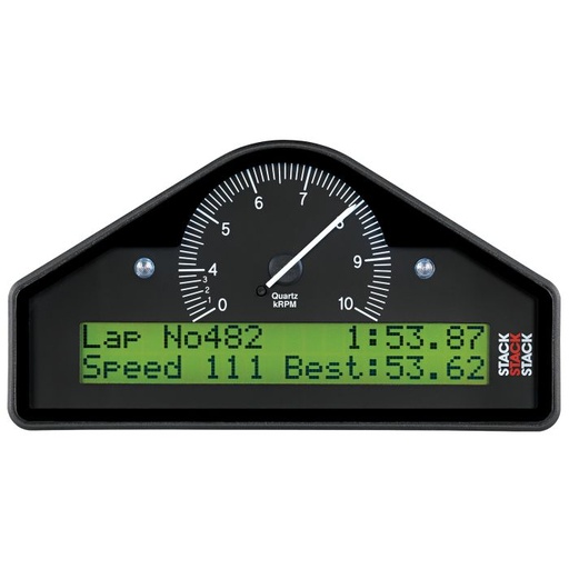 [ATM-ST8100-E-EC] AutoMeter RACE DISPLAY, PRE-CONFIGURED, BLACK, 0-3-8K RPM INVERT (BAR, DEG. C, KM/H)