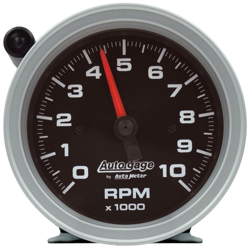 [ATM-233908] AutoMeter 3-3/4" PEDESTAL TACHOMETER, 0-10,000 RPM, BLACK DIAL, W/EXTERNAL SHIFT-LIGHT, AUTO GAGE