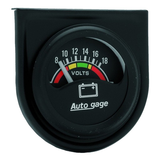 [ATM-2356] AutoMeter 1-1/2" VOLTMETER, 8-18V, AIR-CORE, SHORT SWEEP, AUTO GAGE