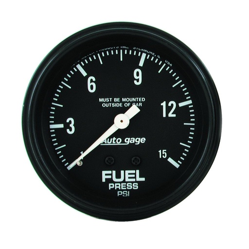 [ATM-2311] AutoMeter 2-5/8" FUEL PRESSURE, 0-15 PSI, MECHANICAL, FULL SWEEP, AUTO GAGE