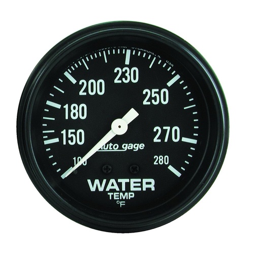 [ATM-2313] AutoMeter 2-5/8" WATER TEMPERATURE, 100-280 °F, 6 FT., MECHANICAL, FULL SWEEP, AUTO GAGE