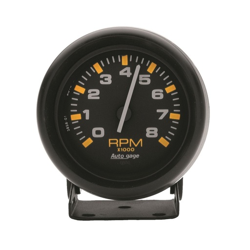 [ATM-2305] AutoMeter 2-3/4" PEDESTAL tachometer, 0-8,000 RPM, BLACK/BLACK, AUTO GAGE
