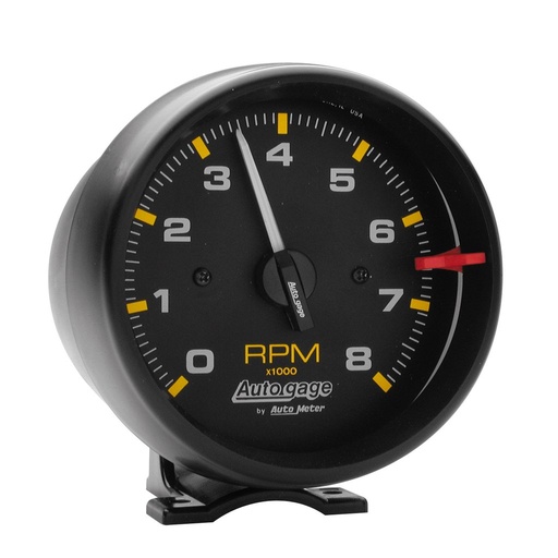 [ATM-2300] AutoMeter 3-3/4" PEDESTAL tachometer, 0-8,000 RPM, BLACK/BLACK, AUTO GAGE