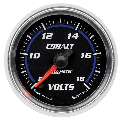 [ATM-6191] AutoMeter 2-1/16" VOLTMETER, 8-18V, DIGITAL STEPPER MOTOR, COBALT