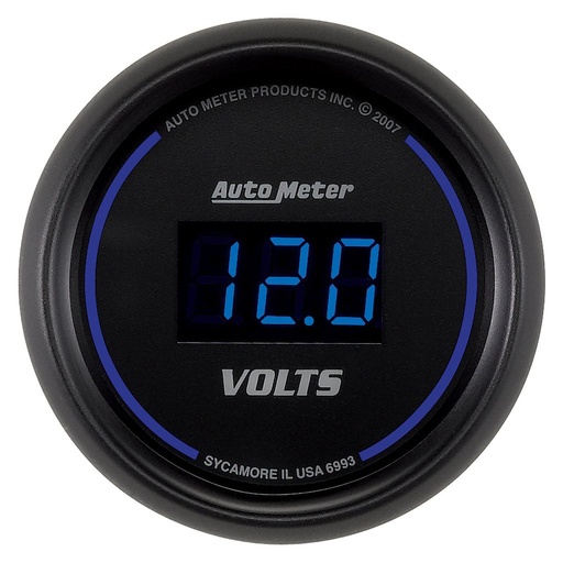 [ATM-6993] AutoMeter 2-1/16" VOLTMETER, 8-18V, COBALT DIGITAL