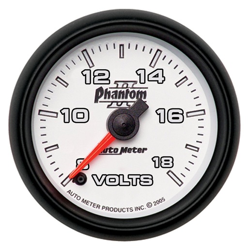 [ATM-7591] AutoMeter 2-1/16" VOLTMETER, 8-18V, DIGITAL STEPPER MOTOR, PHANTOM II