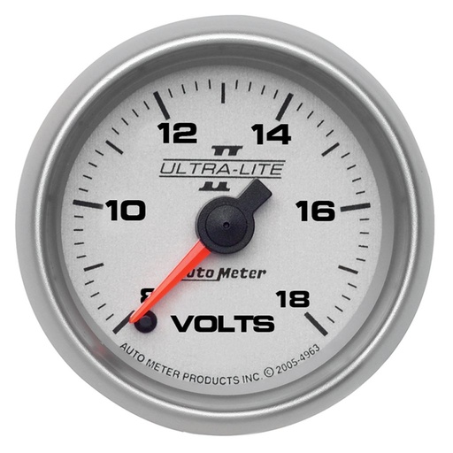 [ATM-4991] AutoMeter 2-1/16" VOLTMETER, 8-18V, DIGITAL STEPPER MOTOR, ULTRA-LITE II