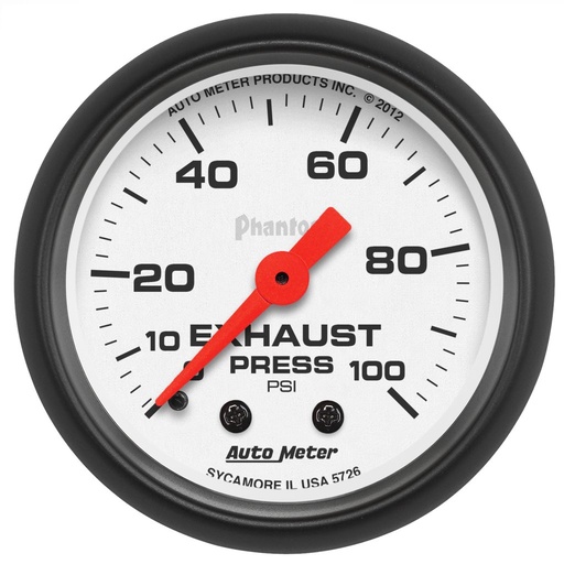 [ATM-5726] AutoMeter 2-1/16" EXHAUST PRESSURE, 0-100 PSI, MECHANICAL, PHANTOM