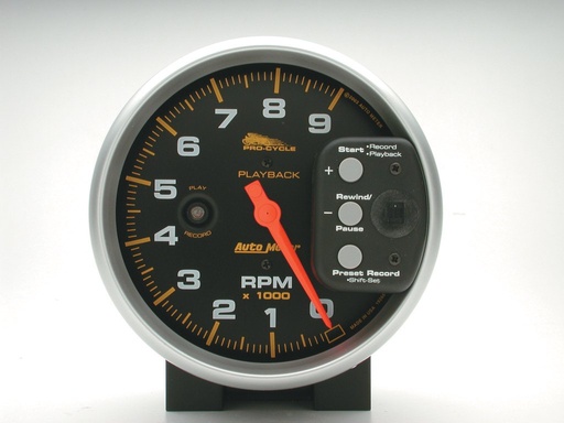 [ATM-19266] AutoMeter 5" TACHOMETER, 0-9,000 RPM, BLACK, PRO-CYCLE