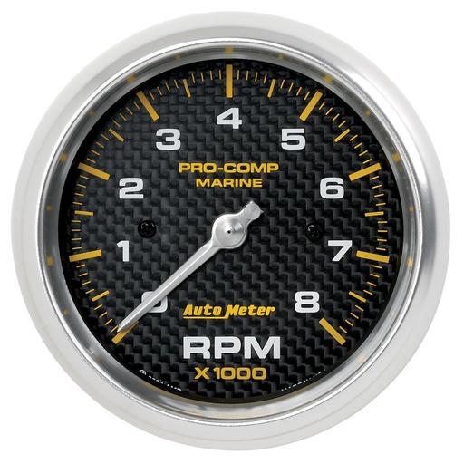 [ATM-200779-40] AutoMeter 3-3/8" IN-DASH TACHOMETER, 0-8,000 RPM, MARINE CARBON FIBER