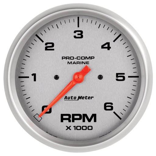 [ATM-200750-33] AutoMeter 5" IN-DASH TACHOMETER, 0-6,000 RPM, MARINE SILVER