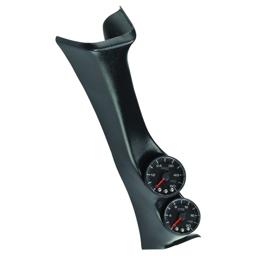 [ATM-P72011] AutoMeter PILLAR KIT, 0-60 PSI/0-2000 °F, 08-10 FORD SUPERDUTY, SPEK-PRO, BLACK DIAL, BLACK BEZEL, FLAT ANTIGLARE LENS