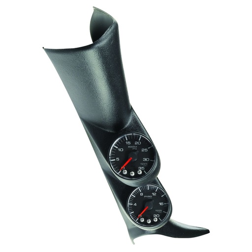 [ATM-P72020] AutoMeter PILLAR KIT, 0-35 PSI/2000 °F, 01-07 GM FULL-SIZE TRUCK, W/O SPEAKER, SPEK-PRO, BLACK DIAL, BLACK BEZEL, FLAT ANTIGLARE LENS