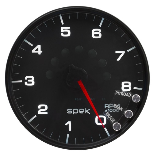 [ATM-P23832] AutoMeter 5" IN-DASH TACHOMETER, 0-8,000 RPM, SPEK-PRO, BLACK DIAL, BLACK BEZEL, CLEAR LENS