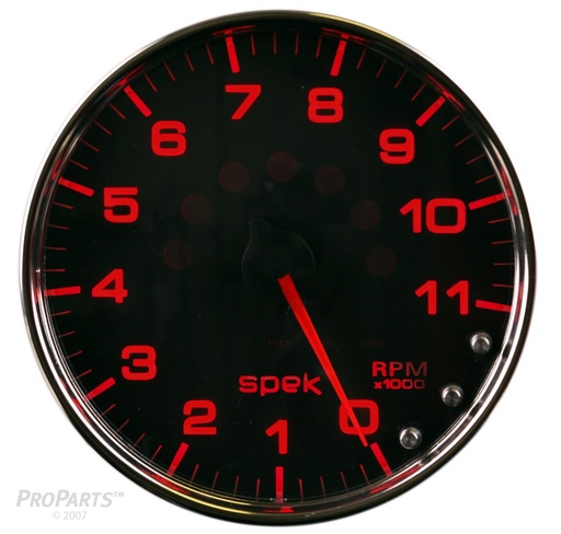 [ATM-P23931] AutoMeter 5" IN-DASH TACHOMETER, 0-11,000 RPM, SPEK-PRO, BLACK DIAL, CHROME BEZEL, CLEAR LENS