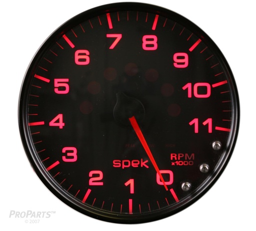 [ATM-P23932] AutoMeter 5" IN-DASH TACHOMETER, 0-11,000 RPM, SPEK-PRO, BLACK DIAL, BLACK BEZEL, CLEAR LENS