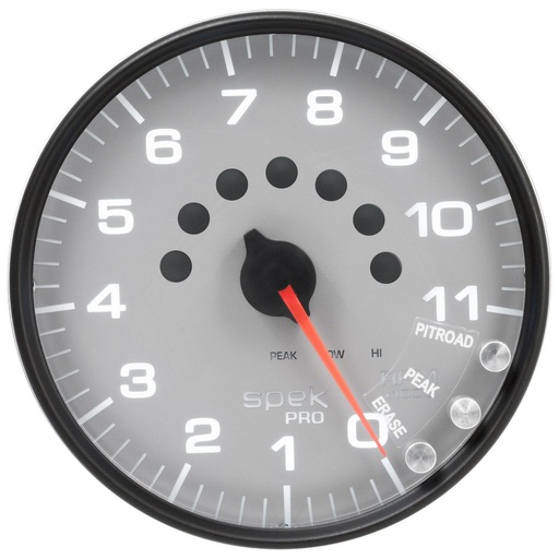 [ATM-P23922] AutoMeter 5" IN-DASH TACHOMETER, 0-11,000 RPM, SPEK-PRO, SILVER DIAL, BLACK BEZEL, CLEAR LENS