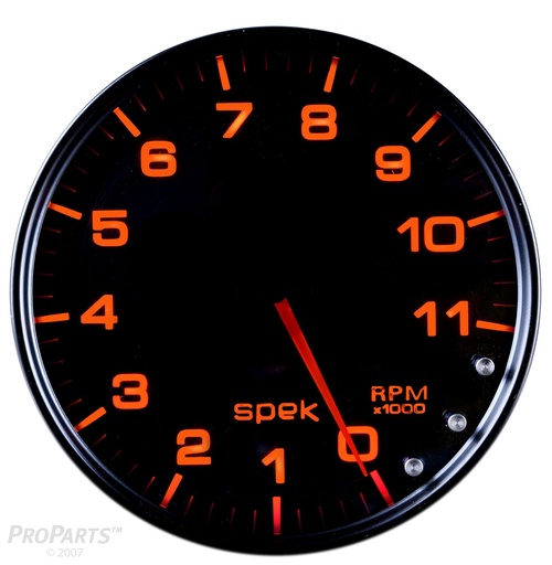 [ATM-P23952] AutoMeter 5" IN-DASH TACHOMETER, 0-11,000 RPM, SPEK-PRO, BLACK DIAL, BLACK BEZEL, SMOKED LENS