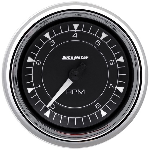 [ATM-9797] AutoMeter 3-3/8" tachometer 8K RPM IN-DASH CHRONO CHROME