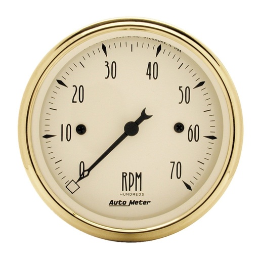 [ATM-1595] AutoMeter 3-1/8" IN-DASH tachometer, 0-7,000 RPM, GOLDEN OLDIES