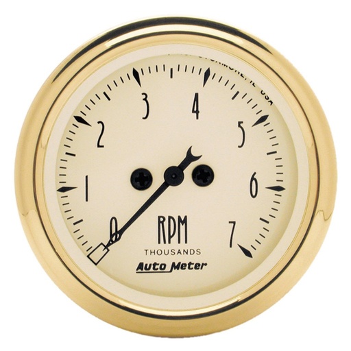 [ATM-1594] AutoMeter 2-1/16" IN-DASH tachometer, 0-7,000 RPM, GOLDEN OLDIES