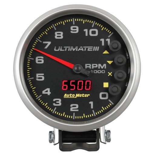 [ATM-6888] AutoMeter 5" tachometer, 0-11,000 RPM, PEDESTAL, ULTIMATE III PLAYBACK, BLACK