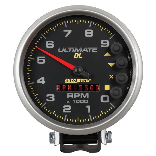 [ATM-6896] AutoMeter 5" tachometer, 0-9000 RPM, PEDESTAL, ULTIMATE DL PLAYBACK, BLACK
