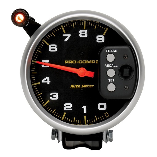 [ATM-6851] AutoMeter 5" tachometer, 0-9000 RPM, PEDESTAL W/ QUICK LITE & PEAK MEMORY, PRO-COMP
