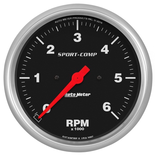 [ATM-3997] AutoMeter 5" IN-DASH tachometer, 0-6,000 RPM, SPORT-COMP