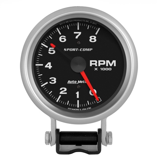[ATM-3780] AutoMeter 3-3/4" PEDESTAL tachometer, 0-8,000 RPM, SPORT-COMP
