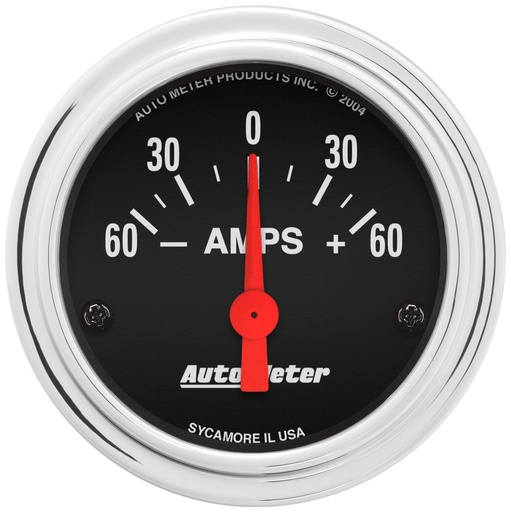 [ATM-2586] AutoMeter 2-1/16" AMMETER, 60-0-60 AMPS, TRADITIONAL CHROME