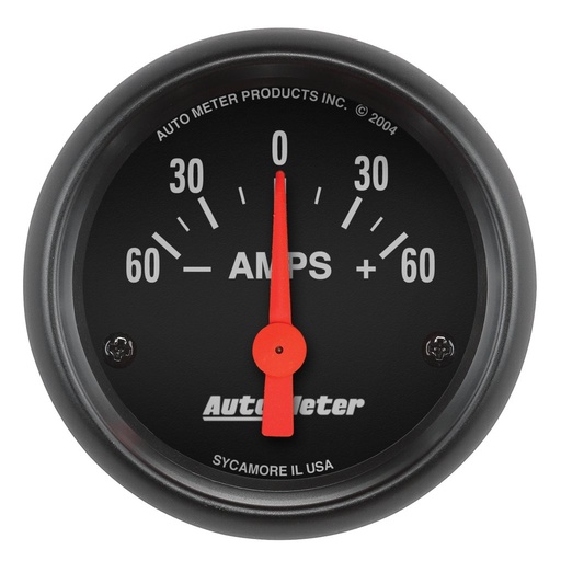 [ATM-2644] AutoMeter 2-1/16" AMMETER, 60-0-60 AMPS, Z-SERIES
