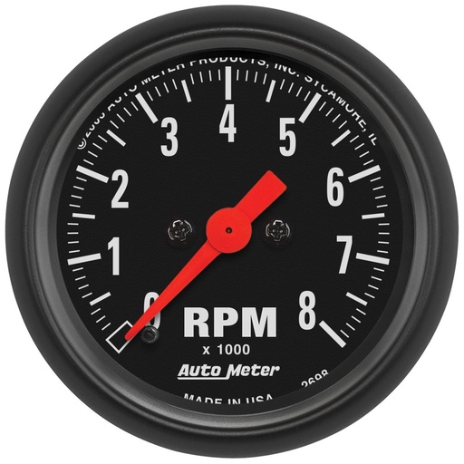 [ATM-2698] AutoMeter 2-1/16" IN-DASH tachometer, 0-8,000 RPM, Z-SERIES