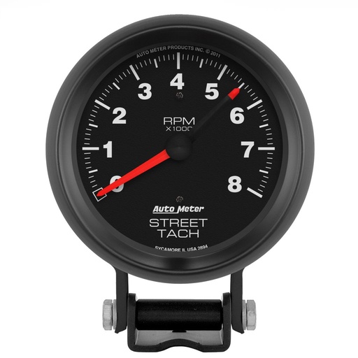 [ATM-2894] AutoMeter 3-3/4" PEDESTAL tachometer, 0-8,000 RPM, Z-SERIES
