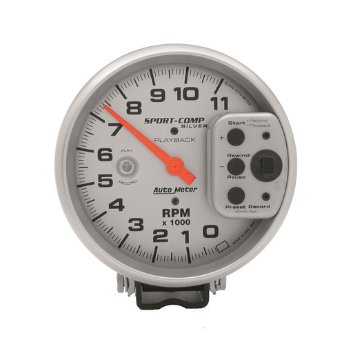 [ATM-3965] AutoMeter 5" PEDESTAL PLAYBACK TACHOMETER, 0-11,000 RPM, ULTRA-LITE