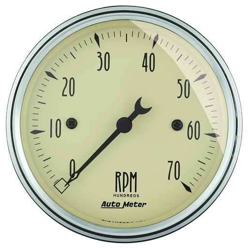 [ATM-1898] AutoMeter 3-1/8" IN-DASH tachometer, 0-7,000 RPM, ANTIQUE BEIGE