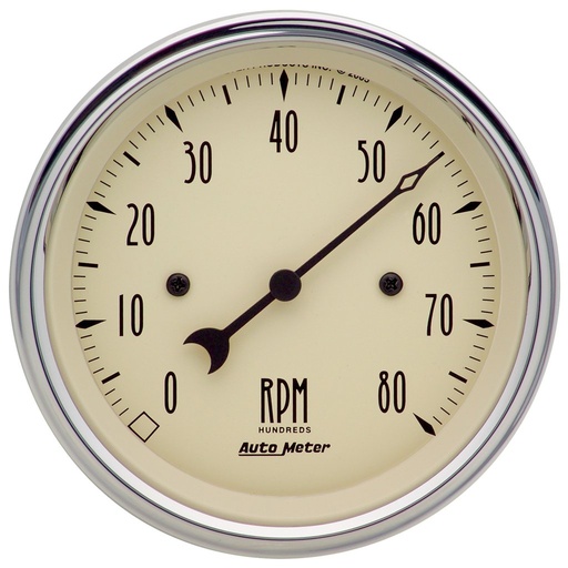[ATM-1890] AutoMeter 3-3/8" IN-DASH tachometer, 0-8,000 RPM, ANTIQUE BEIGE