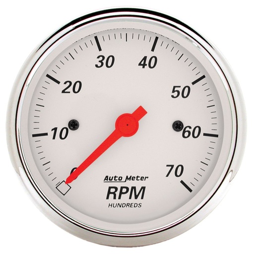 [ATM-1398] AutoMeter 3-1/8" IN-DASH tachometer, 0-7,000 RPM, ARCTIC WHITE